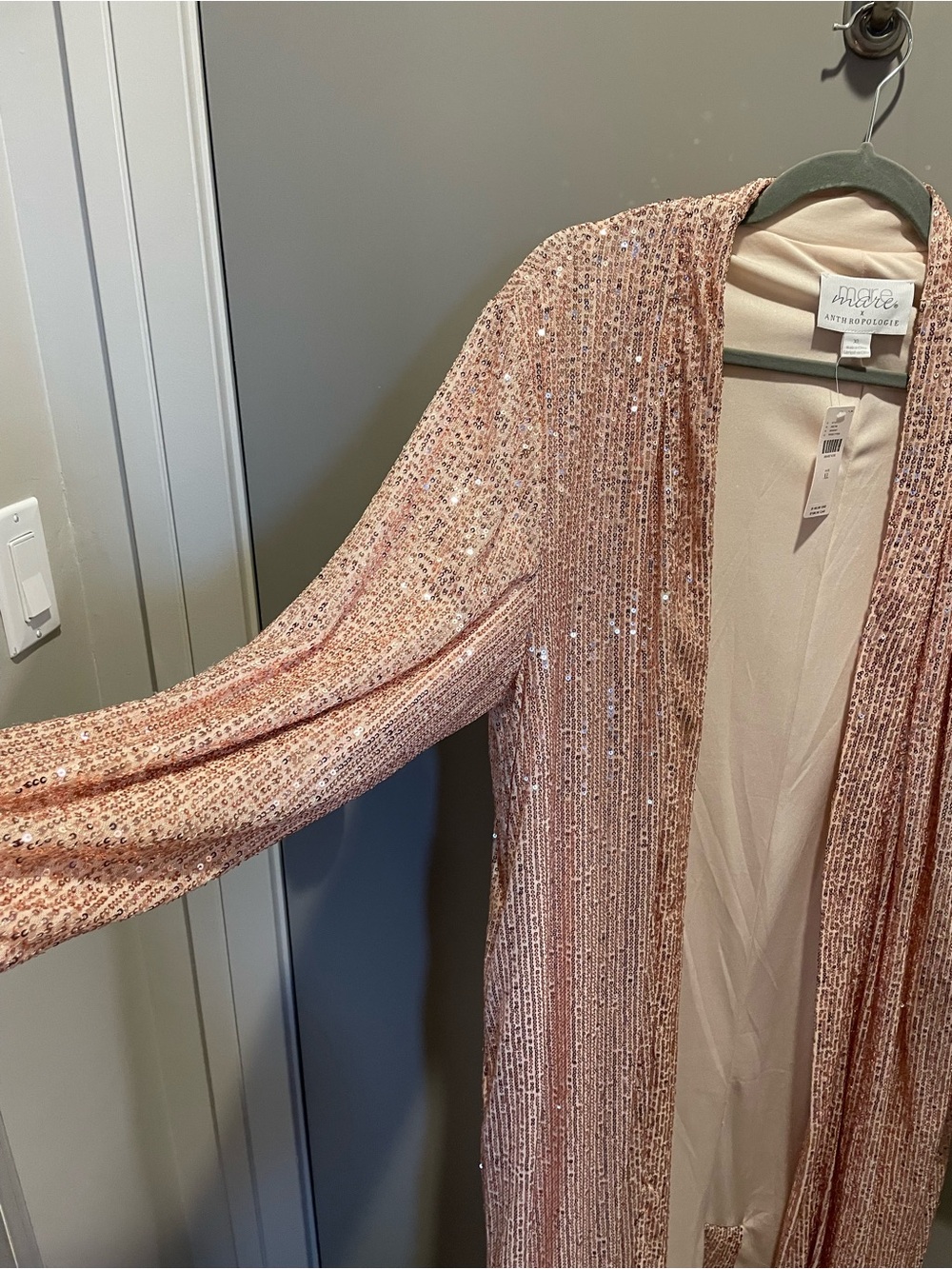 Maeve x Anthropologie Rose Sequin Cardigan - Picture 5 of 10